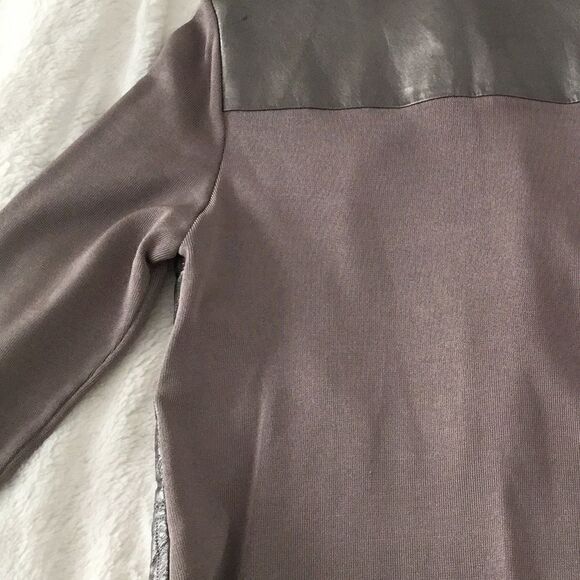 Peter Nygard M metallic leather jacket w knit - Picture 7 of 12